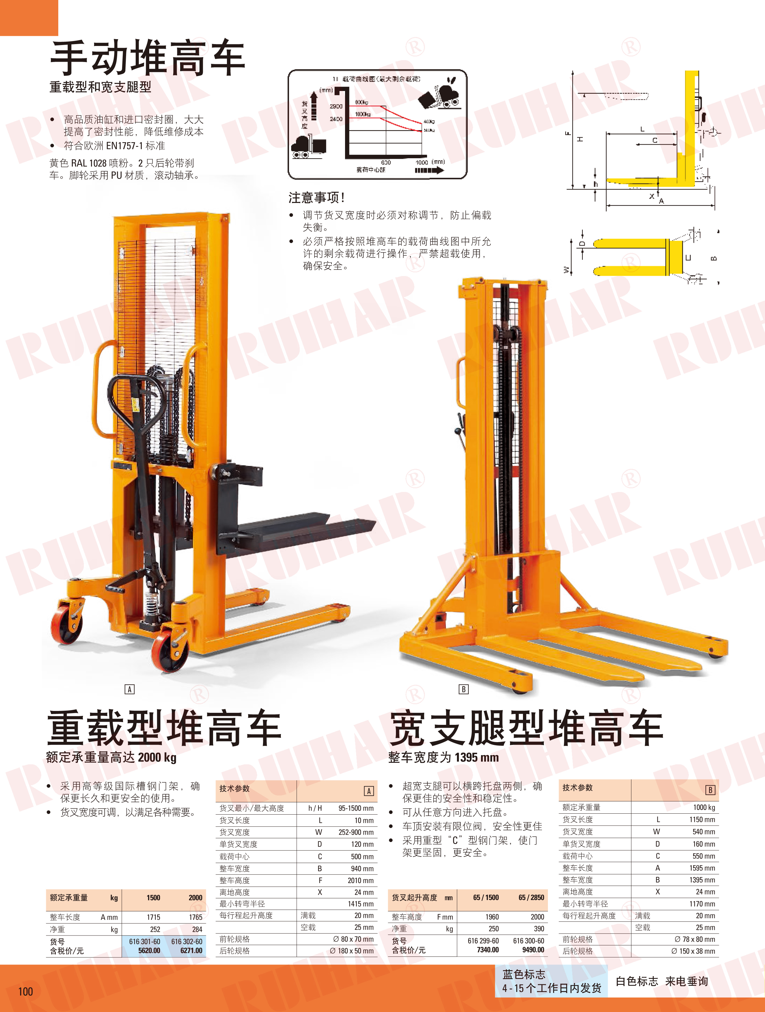 重載型堆高車