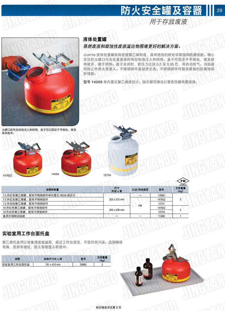 JUSTRITE，美國杰斯瑞特，justriteI型安全罐,柴油汽油存放罐，酒精松香水安全存儲罐，防火安全罐，防爆安全罐